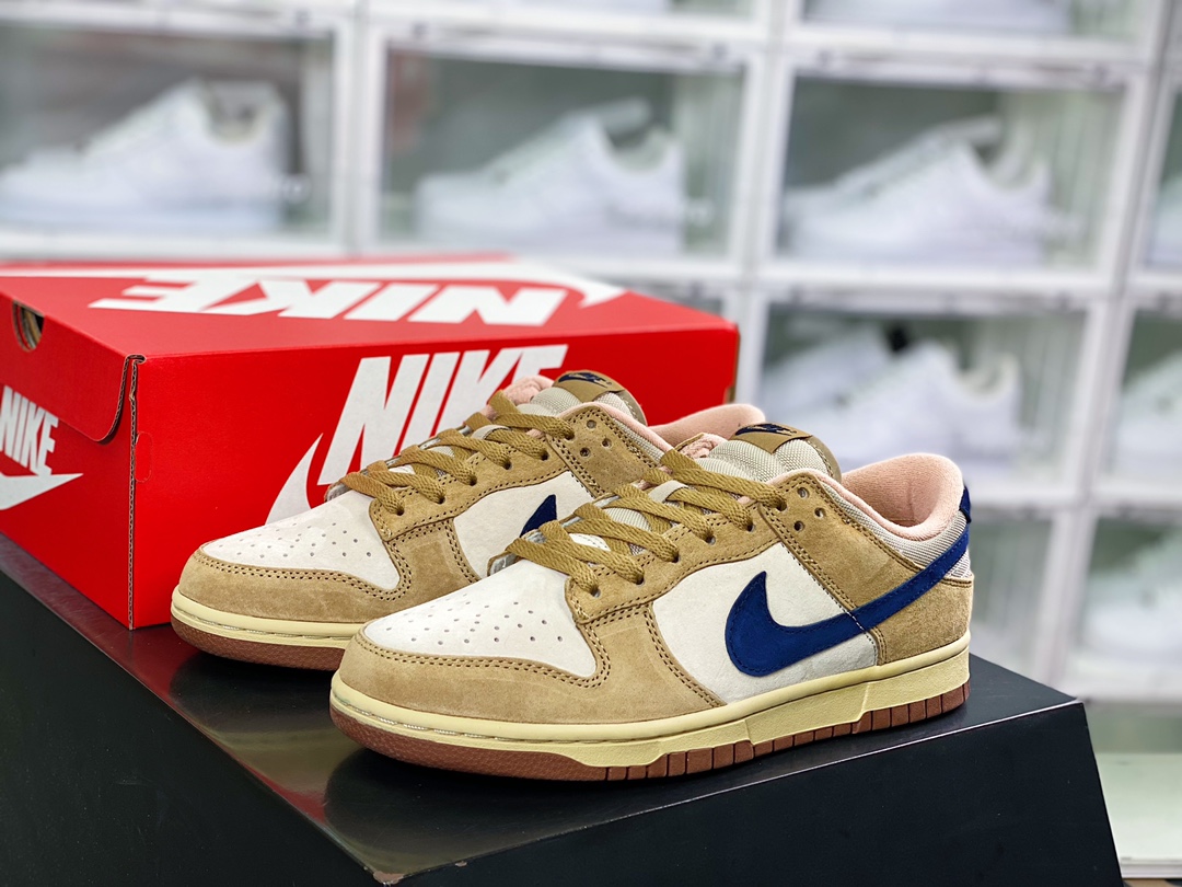 280 SB Dunk Low Cl”Jordan Pack”扣篮系列低帮休闲运动滑板板鞋“翻毛棕米白蓝勾”304714-741