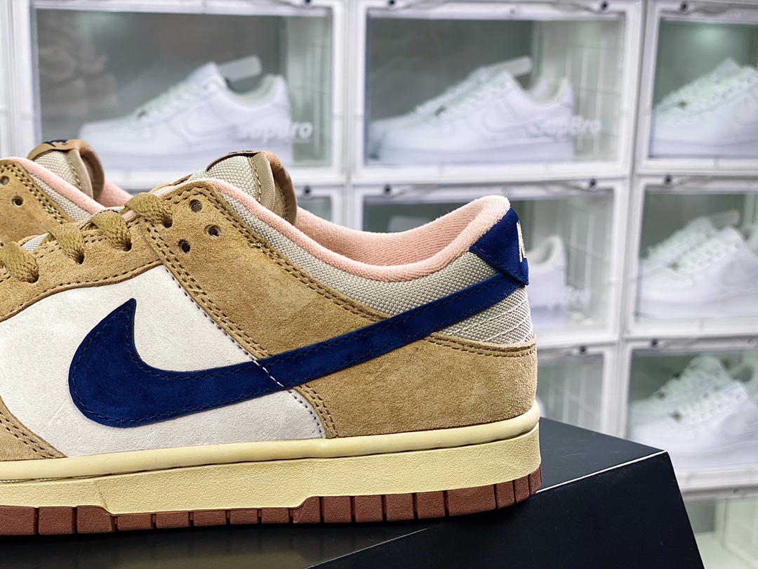 280 SB Dunk Low Cl”Jordan Pack”扣篮系列低帮休闲运动滑板板鞋“翻毛棕米白蓝勾”304714-741