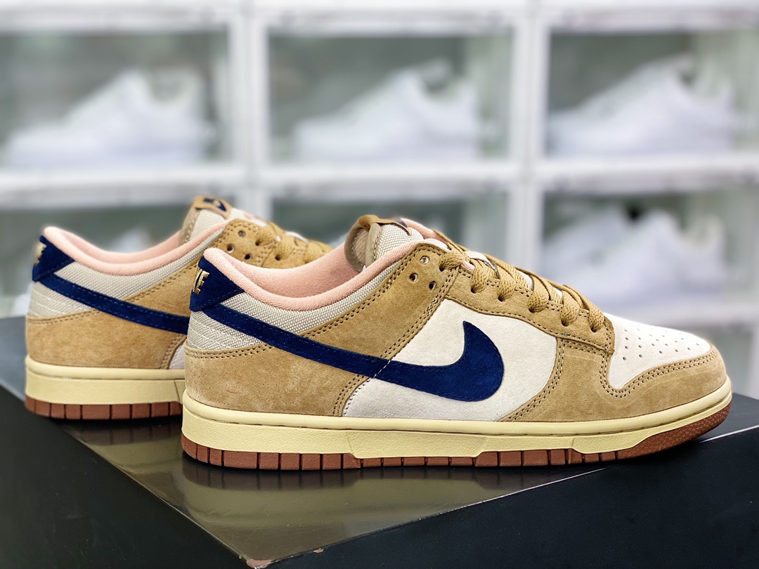 280 SB Dunk Low Cl”Jordan Pack”扣篮系列低帮休闲运动滑板板鞋“翻毛棕米白蓝勾”304714-741