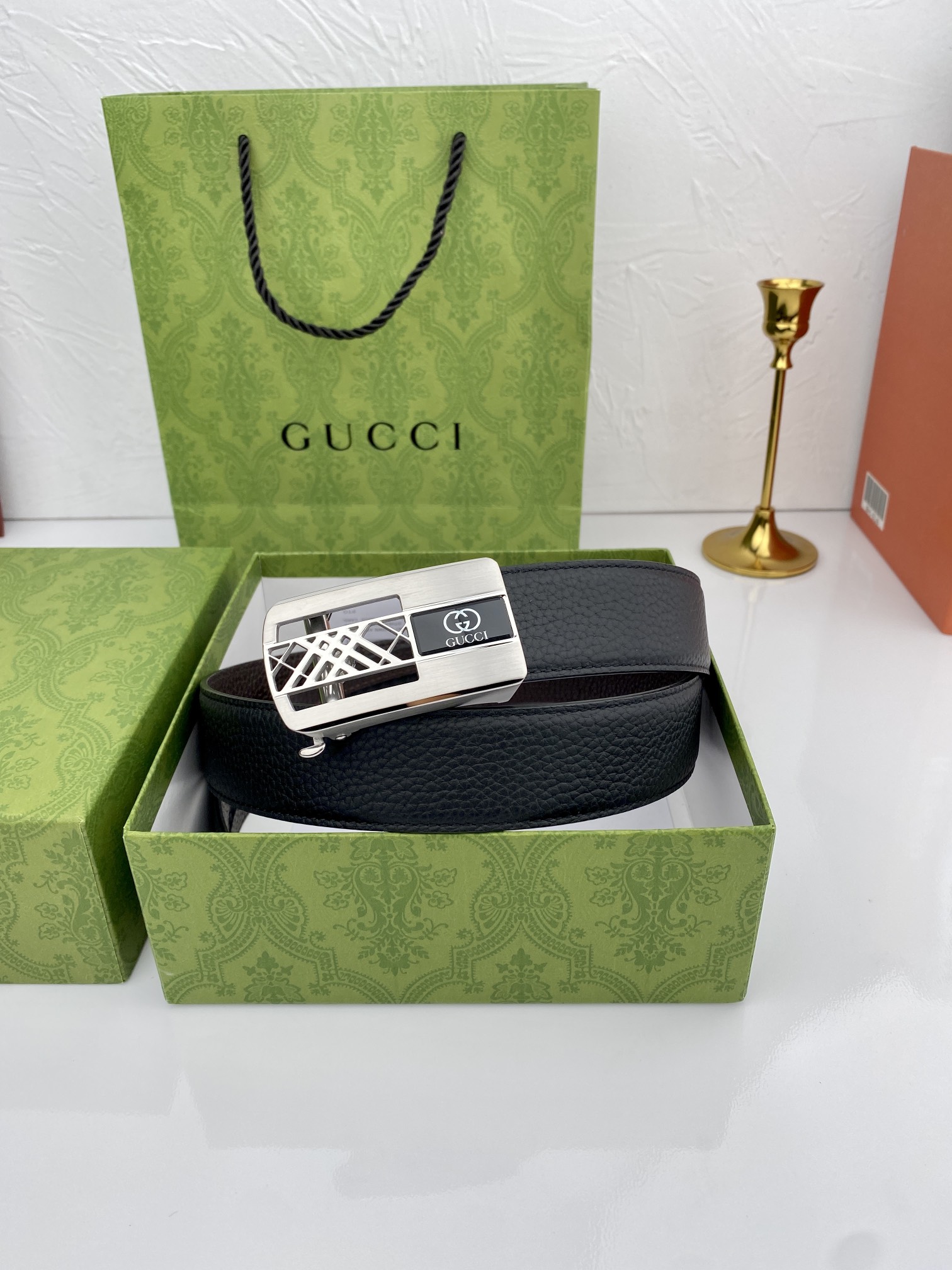 配全套包装礼盒Gucci进口原版头层