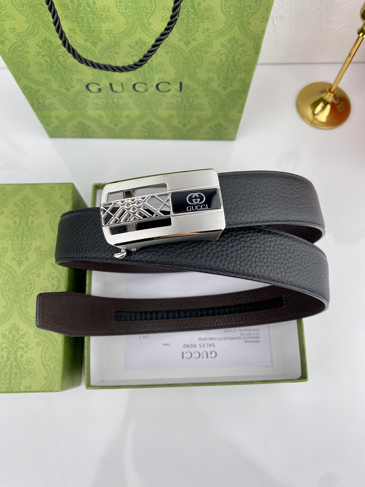 配全套包装礼盒Gucci进口原版头层