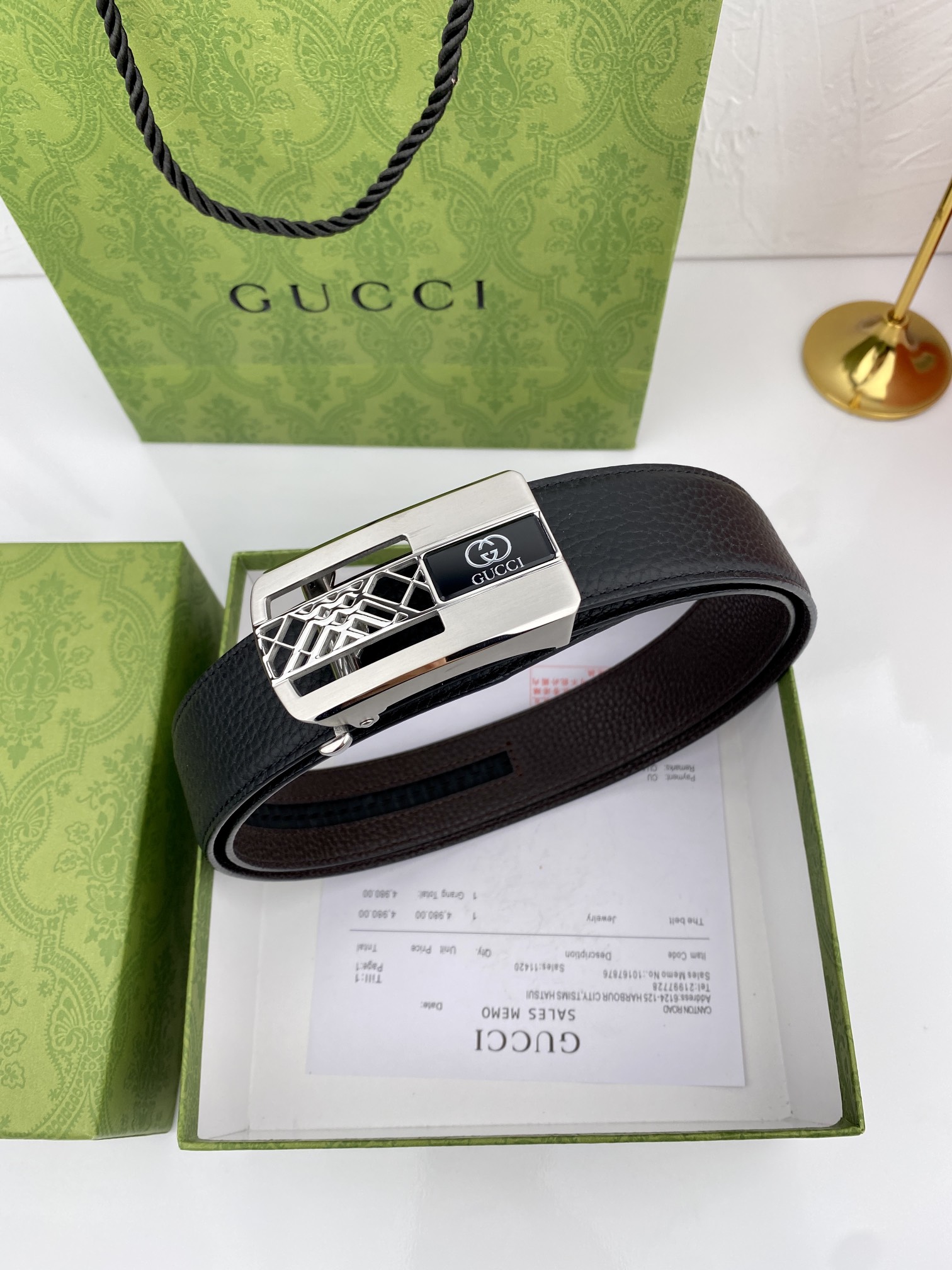 配全套包装礼盒Gucci进口原版头层