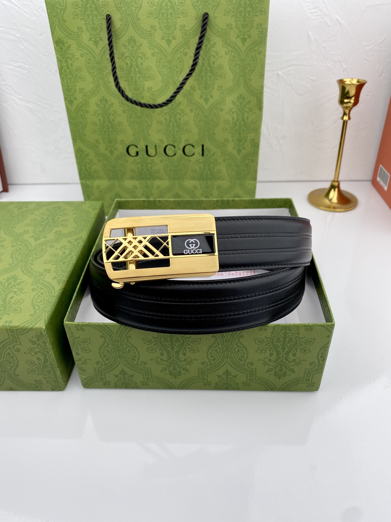 配全套包装礼盒Gucci进口原版头层
