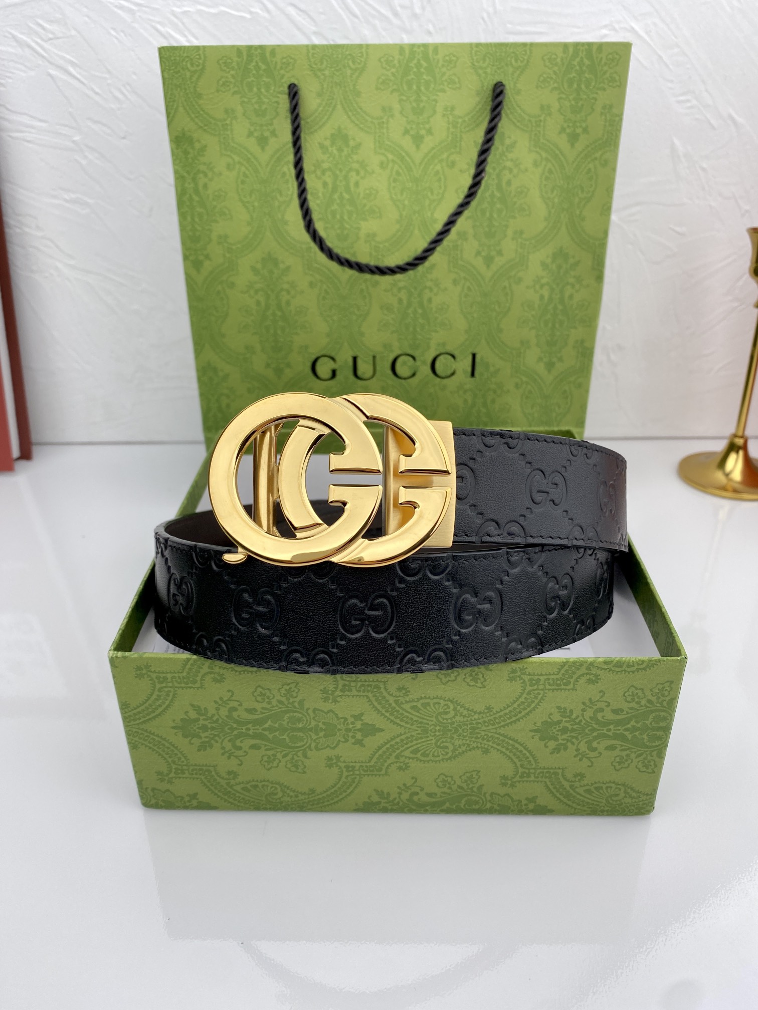 配全套包装礼盒Gucci进口原版头层