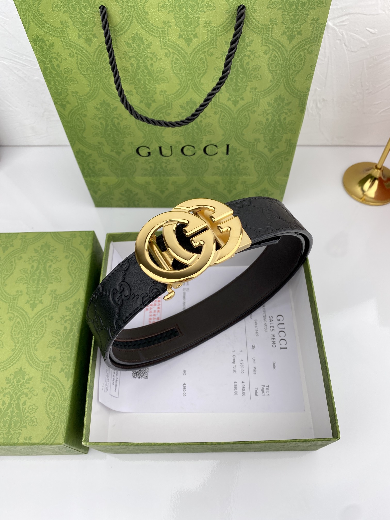 配全套包装礼盒Gucci进口原版头层