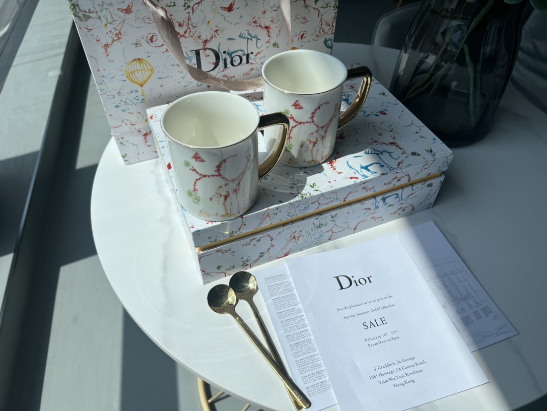 Dior Mug and Spoon Gift Set (Set of Two - Comprehensive 6