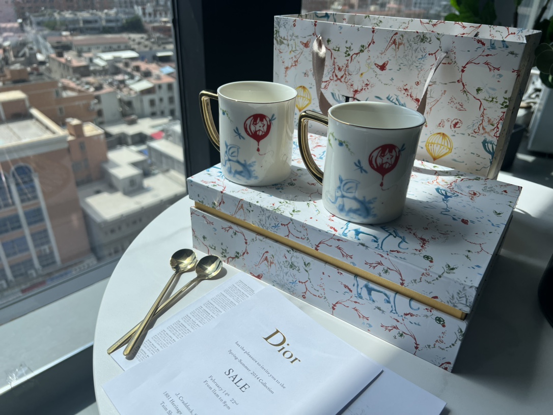 Dior Mug and Spoon Gift Set (Set of Two - Comprehensive 3