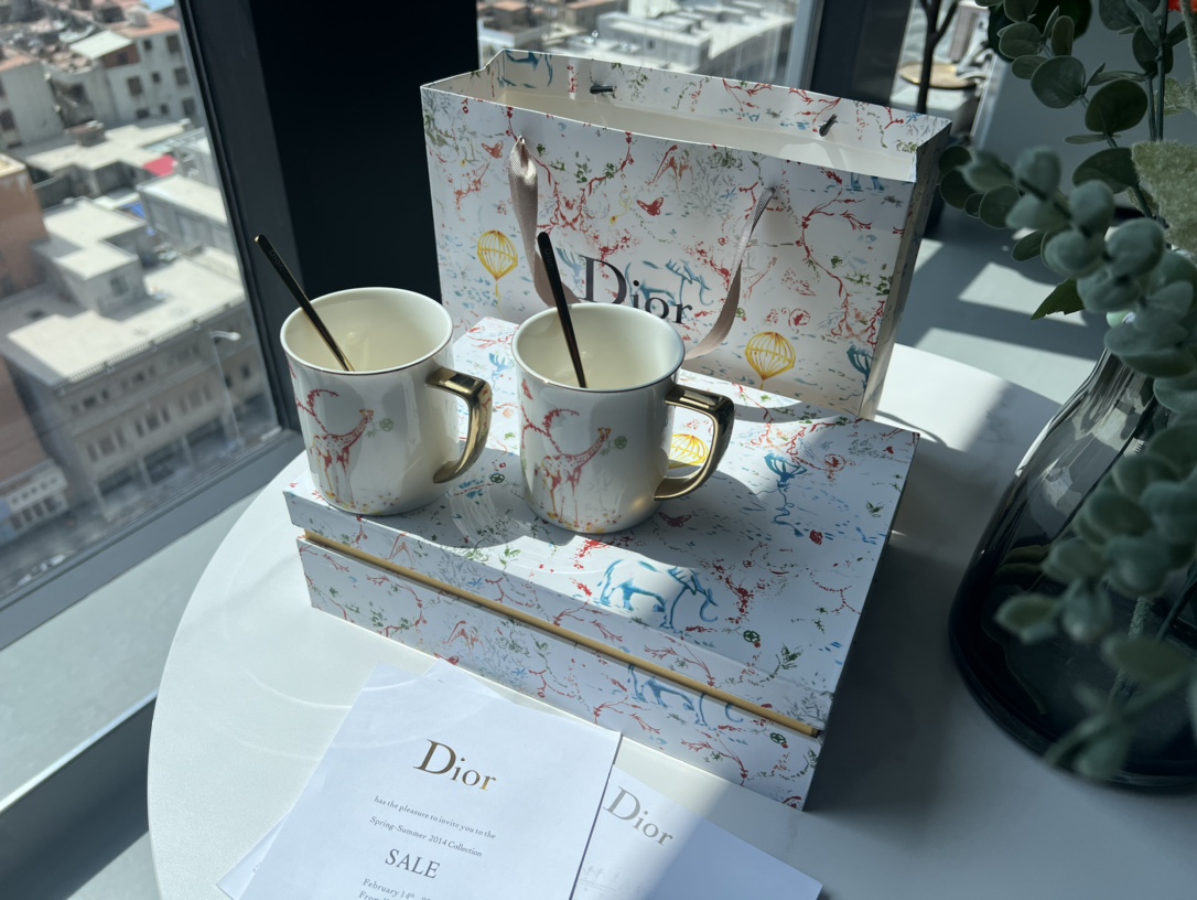 Dior Mug and Spoon Gift Set (Set of Two - Comprehensive 7