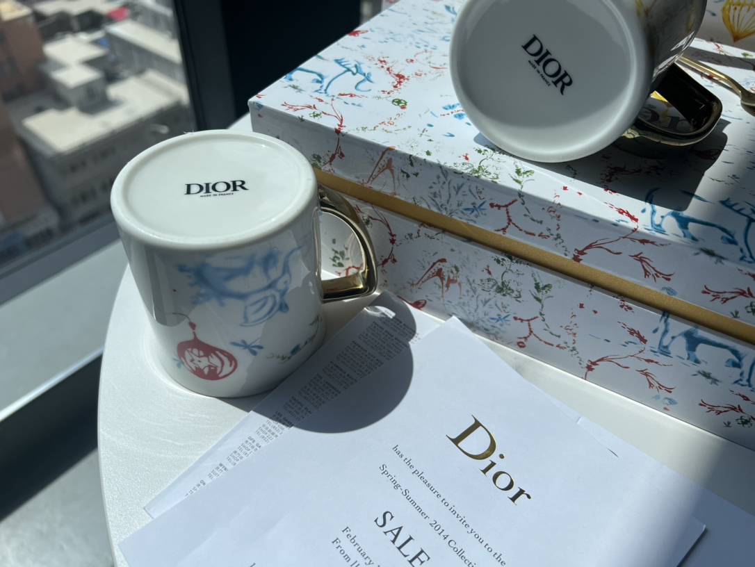 Dior Mug and Spoon Gift Set (Set of Two - Comprehensive 9
