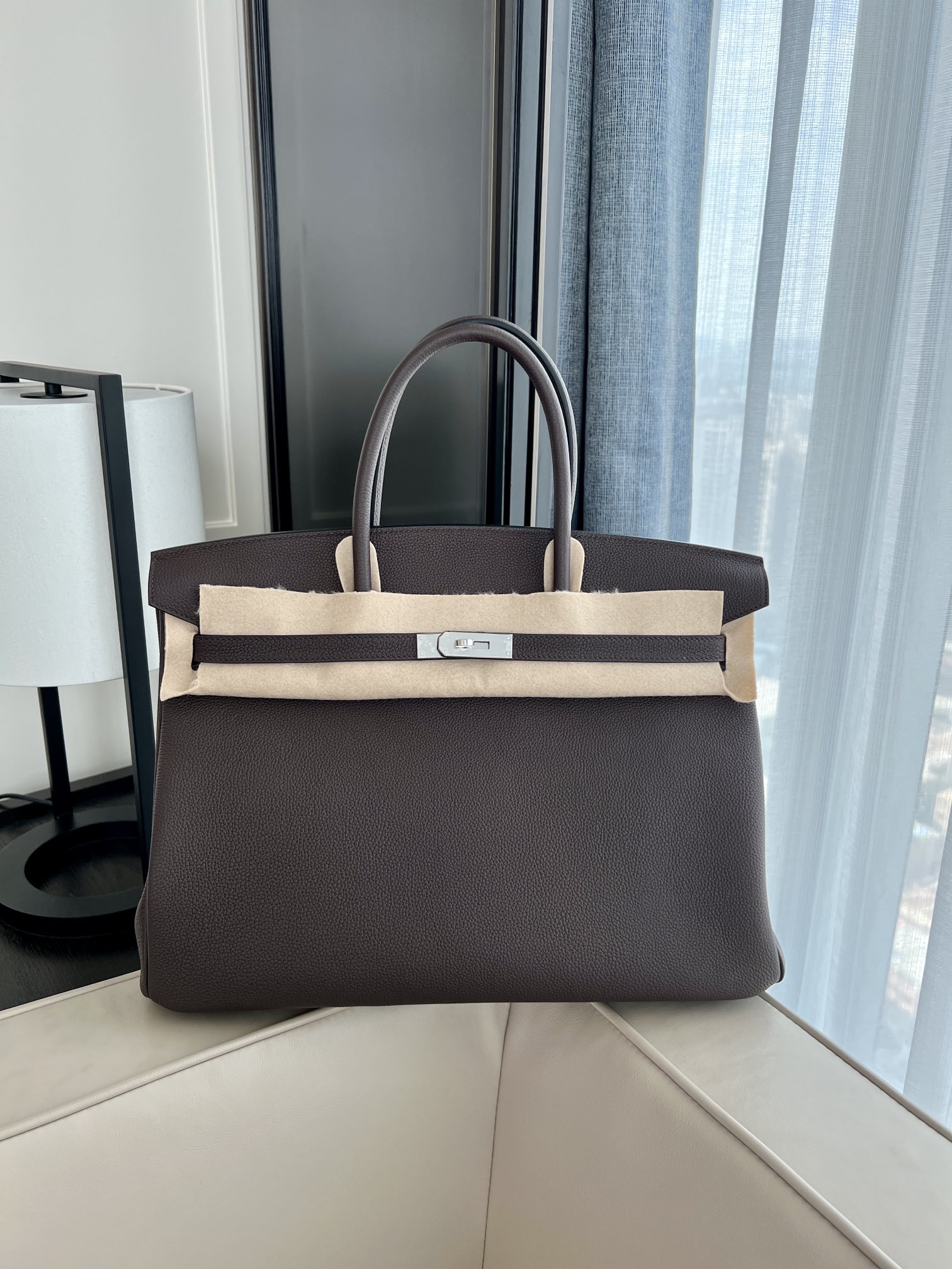 Elegant Birkin 40cm Togo Leather Handbag with Silver Hardware 1 i1665205452 1686 2