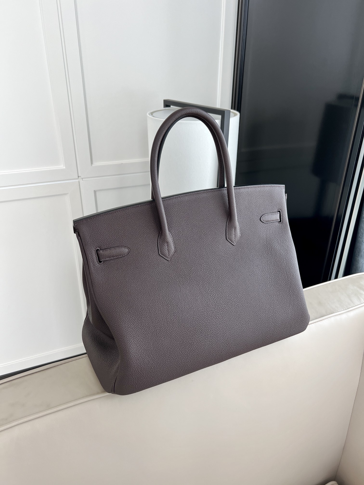 Elegant Birkin 40cm Togo Leather Handbag with Silver Hardware 4 i1665205452 4713 3