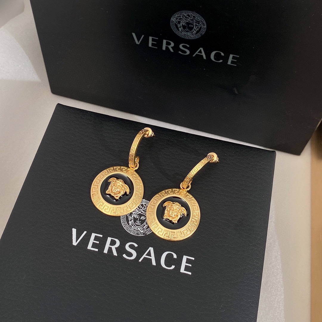 Versace Jewelry Earring Yellow Brass