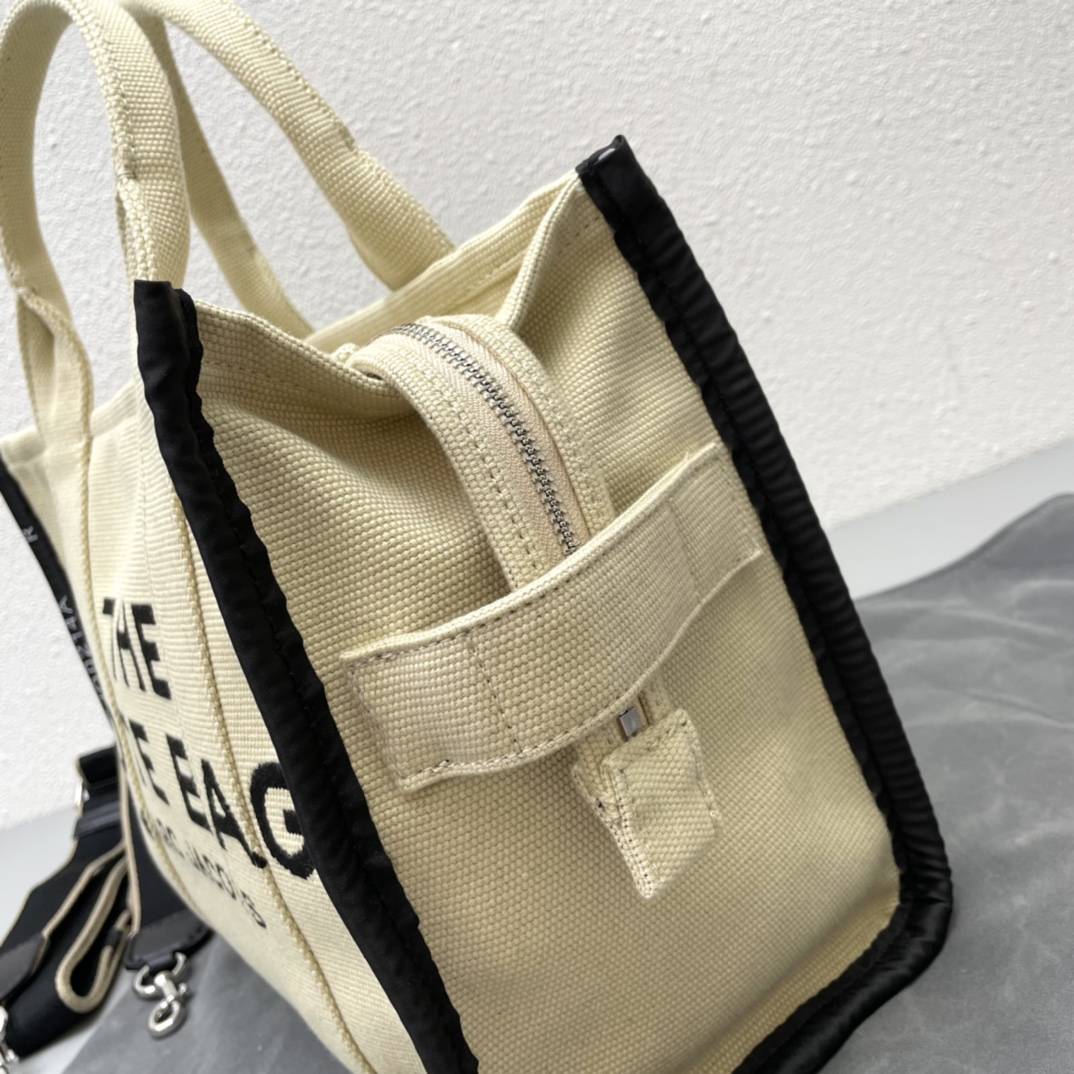 Marc Jacobs The Traveler Small Tote Bag, Canvas with Zip Closure 7 i1665243495 6898 5