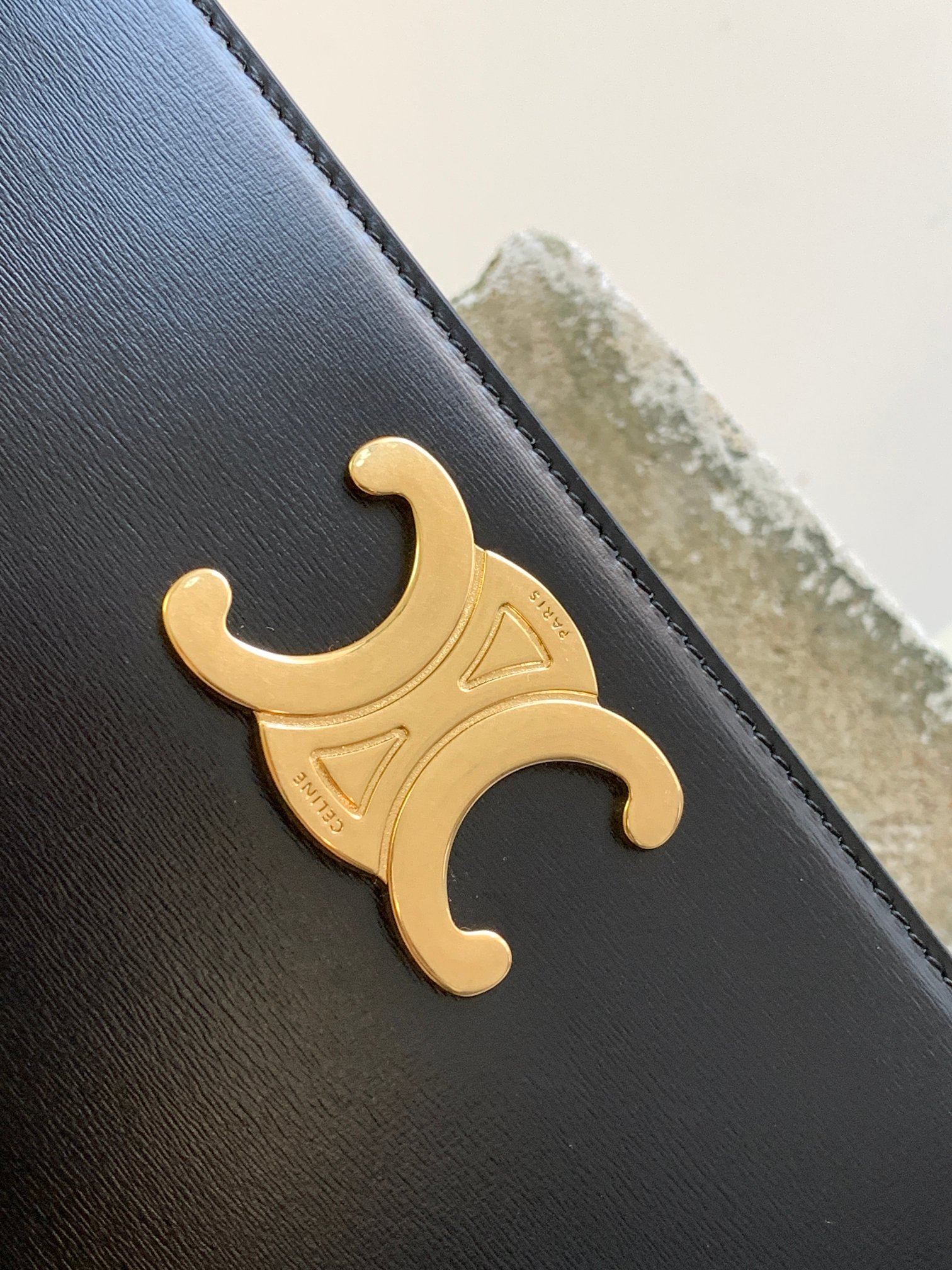 CELINE赛琳TRAPEZE TRIOMPHE亮泽牛皮革手袋199283