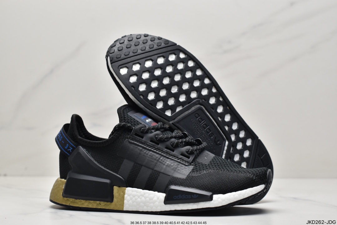 Adidas nmd popcorn series Adidas NMD R1 popcorn outsole casual running shoes FW8048