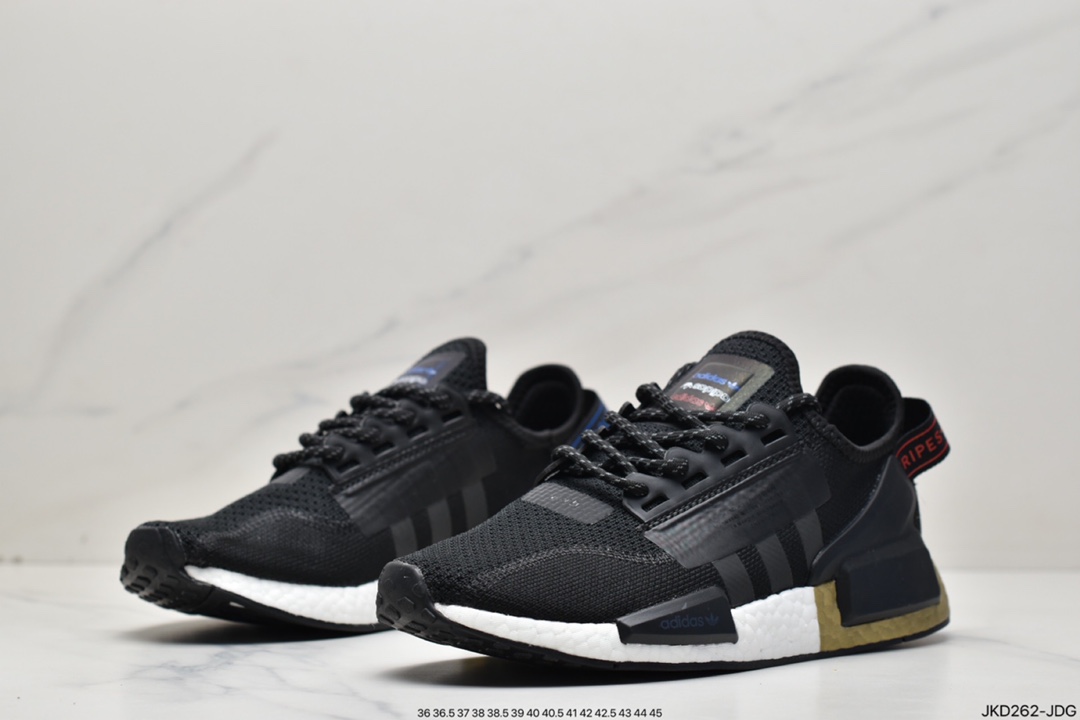 Adidas nmd popcorn series Adidas NMD R1 popcorn outsole casual running shoes FW8048