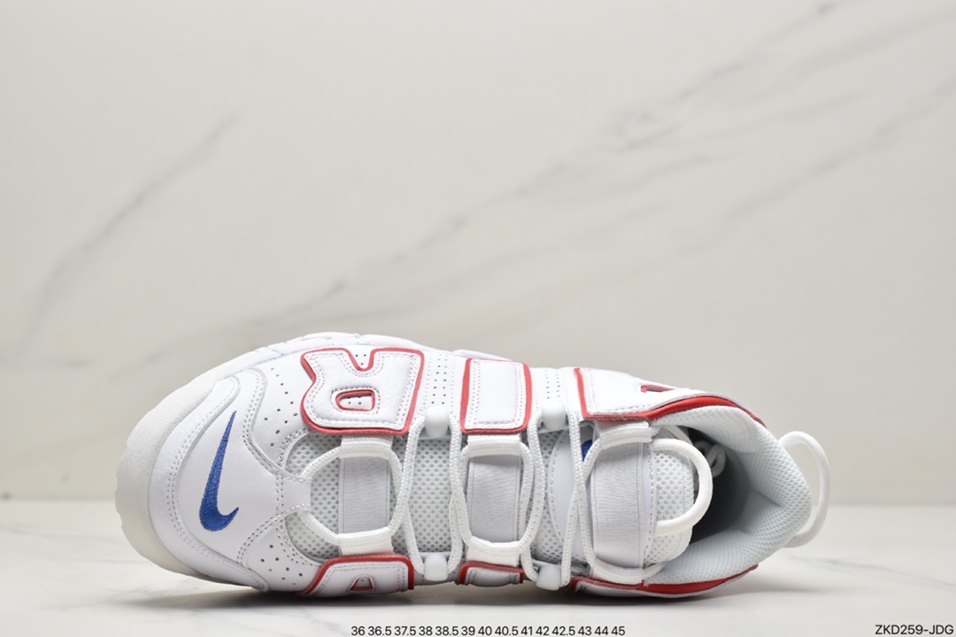 这款Nike Air More Uptempo 通体采用白色皮革DX2662-100