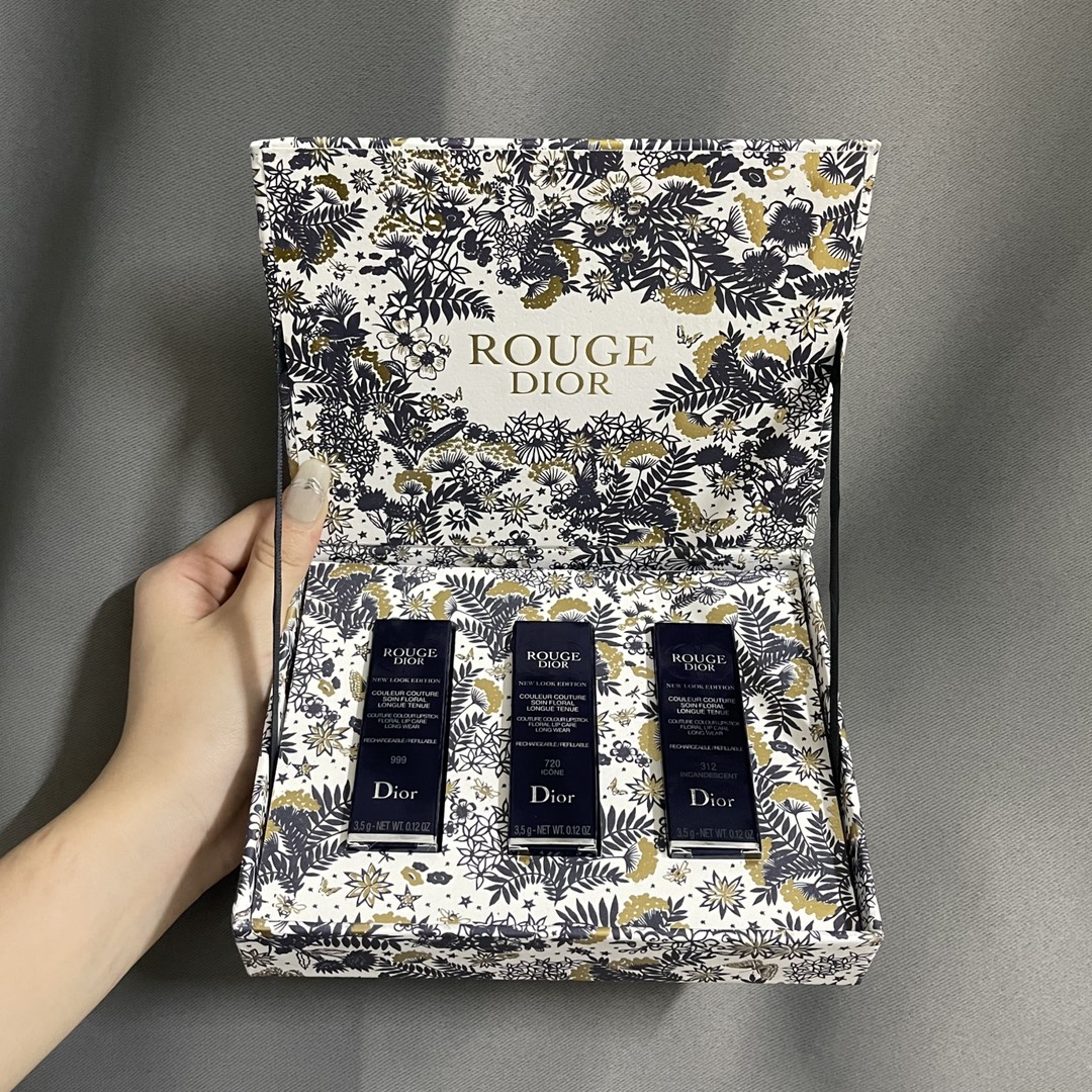 Dior 3-Piece Lipstick Set - Velvet 999, Velvet 720, Satin 312 3 i1665260629 8771 2