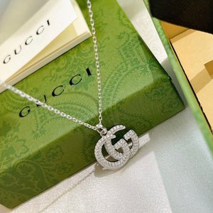 Gucci Jewelry Necklaces & Pendants Designer 1:1 Replica
 Gold Platinum 925 Silver
