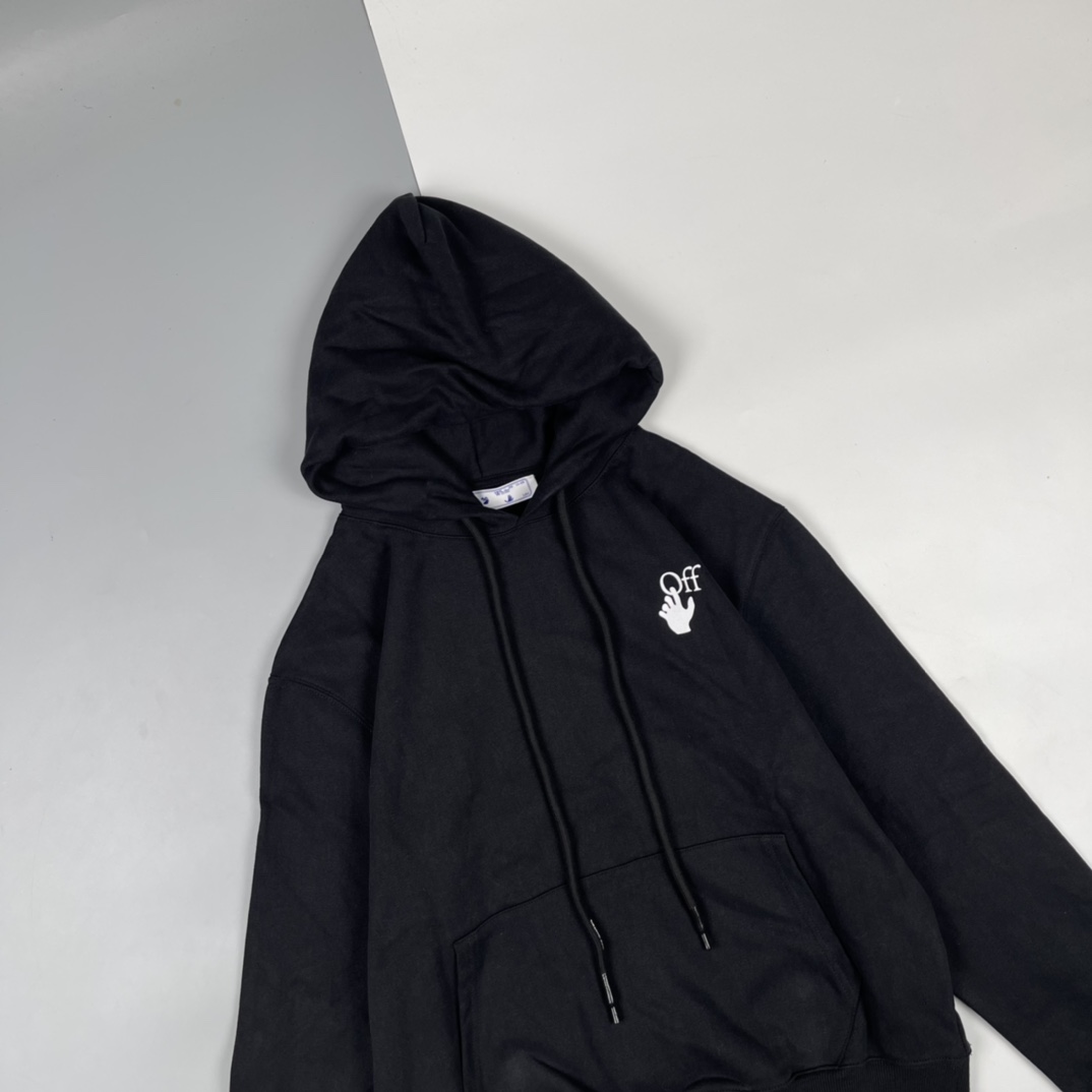 0 OFF WHITE CO VIRGIL 21FW 宗教骷髅头箭头印花连帽卫衣