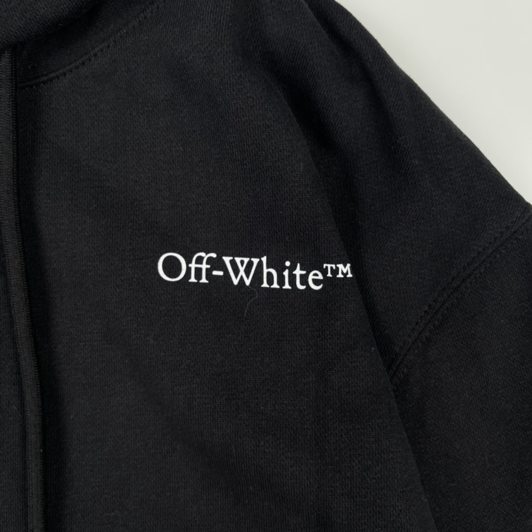 260 OFF WHITE CO VIRGIL 21FW 荆棘冠冕宗教印花连帽卫衣