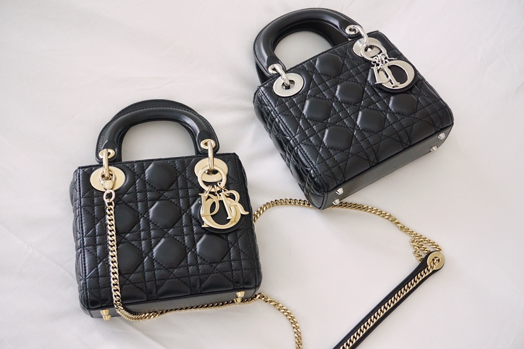 Unsurpassed Quality
 Dior Lady High
 Handbags Crossbody & Shoulder Bags Black Gold Hardware Sheepskin