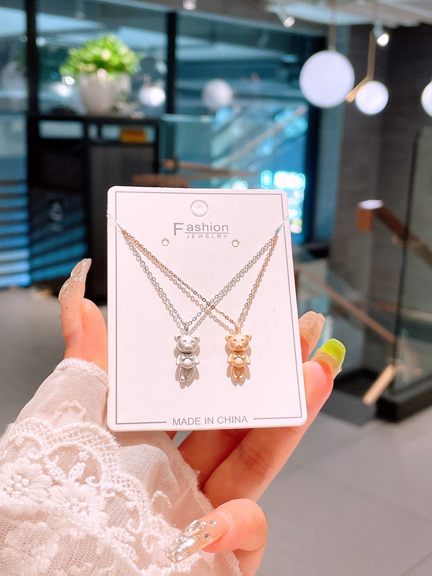 Hypoallergenic Silver Necklace Intellectual Travel Gold