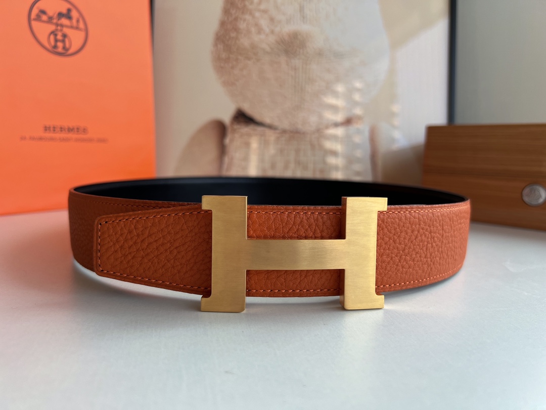 Hermes Style Leather Men's Belts Lookbook Reference image 1