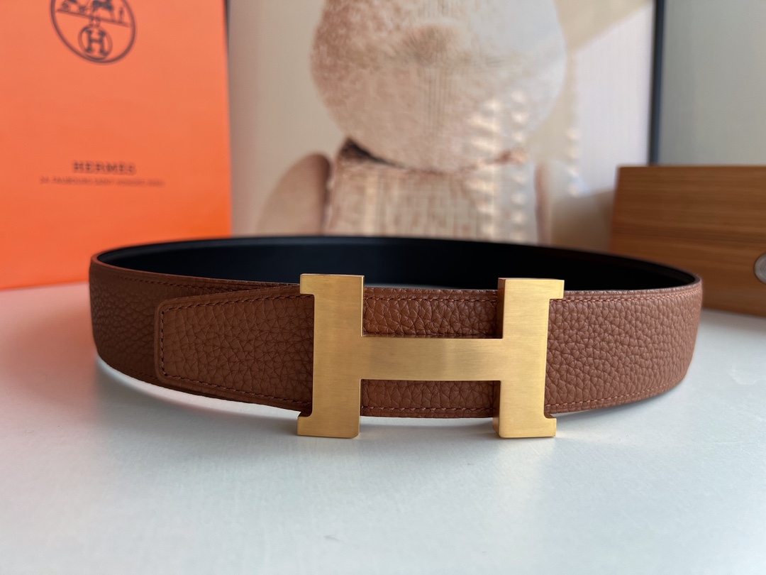Hermes Style Leather Men's Belts Lookbook Reference image 1