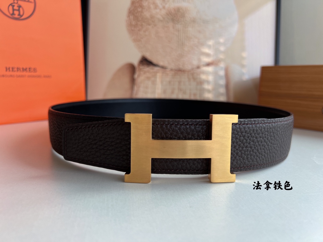 Hermes Style Leather Men's Belts Lookbook Reference image 1