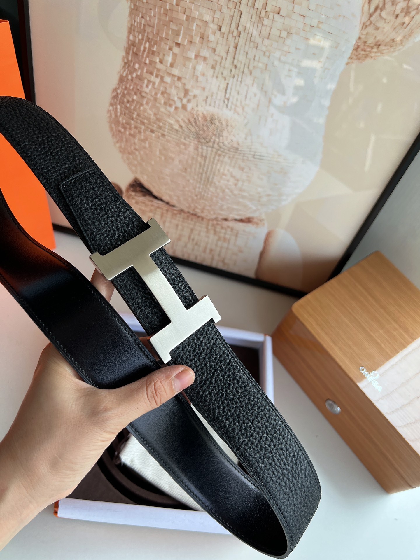 Hermes Style Leather Men's Belts Lookbook Reference image 2