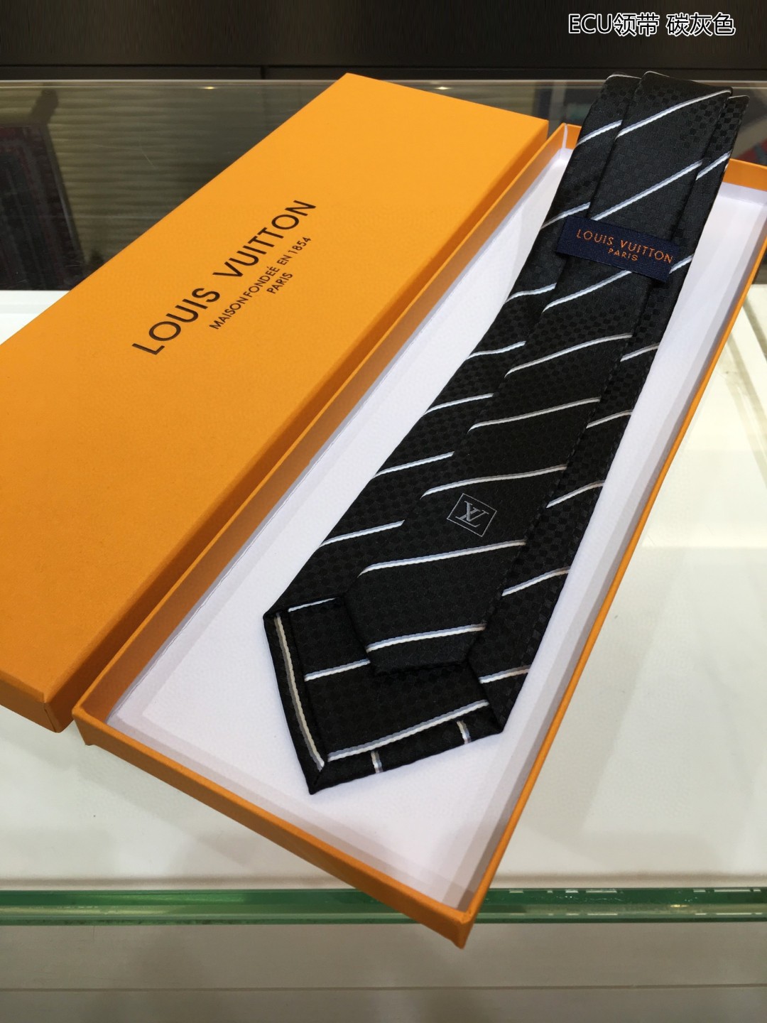 LV路易威登100%顶级提花真丝ECU领带M78758