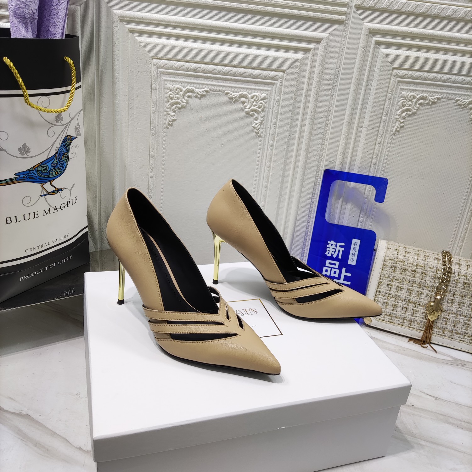 “2022 Spring/Summer Zenium High Heels: Hybrid Sheep Skin, Italian Soles, 9.5CM” - 图片 1