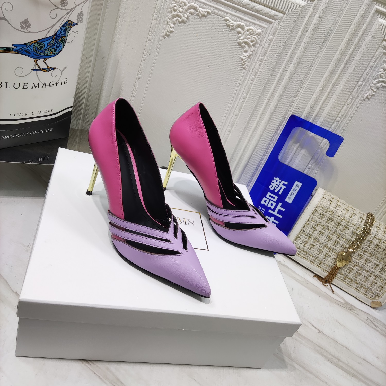 “Zenium 2022 Spring/Summer High Heels: Premium Sheepskin, Italian Soles, 9.5CM Height”