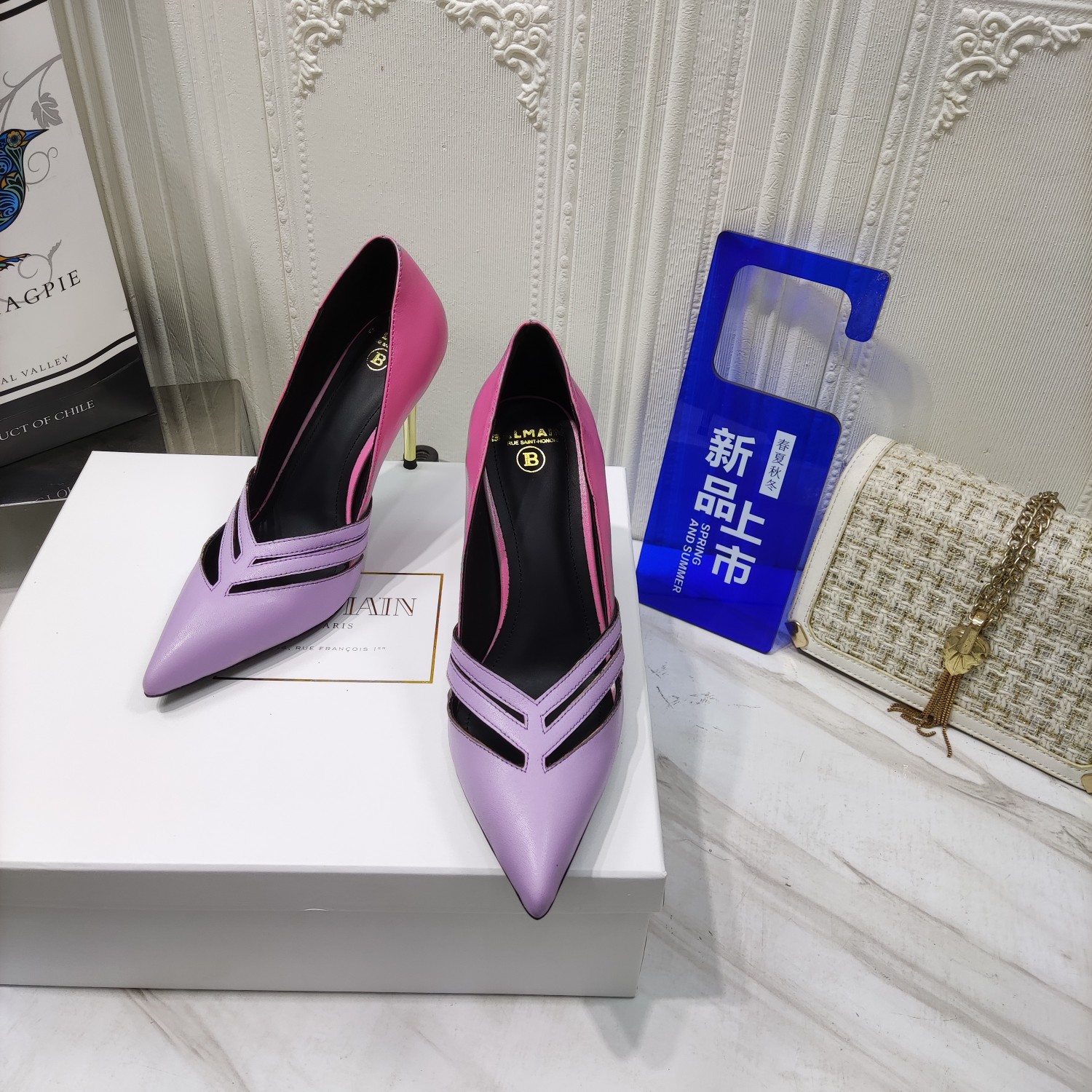 “Zenium 2022 Spring/Summer High Heels: Premium Sheepskin, Italian Soles, 9.5CM Height” - 图片 2