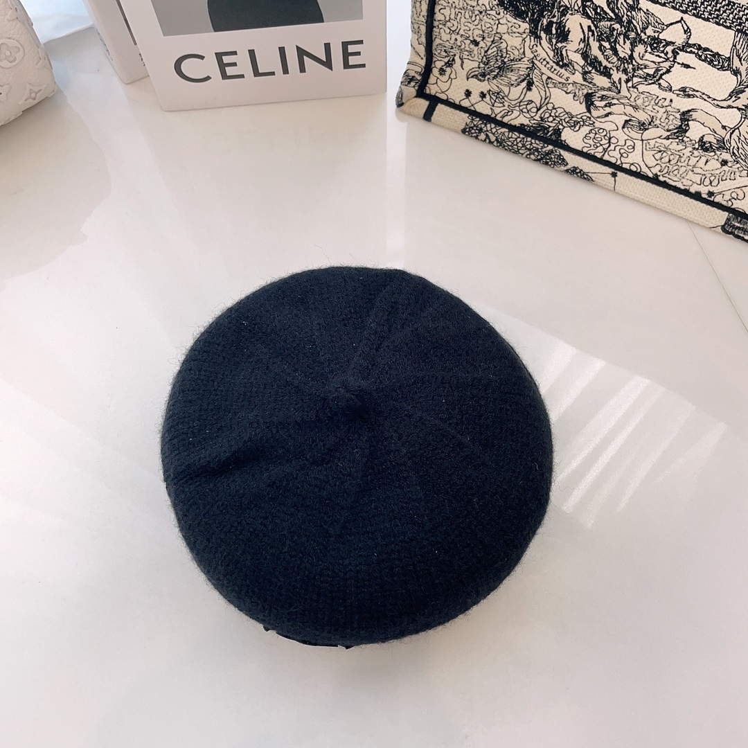 [Chrome Hearts Hats]Croxin Autumn and Winter Knitted Cotton Beret Sweet Cool C