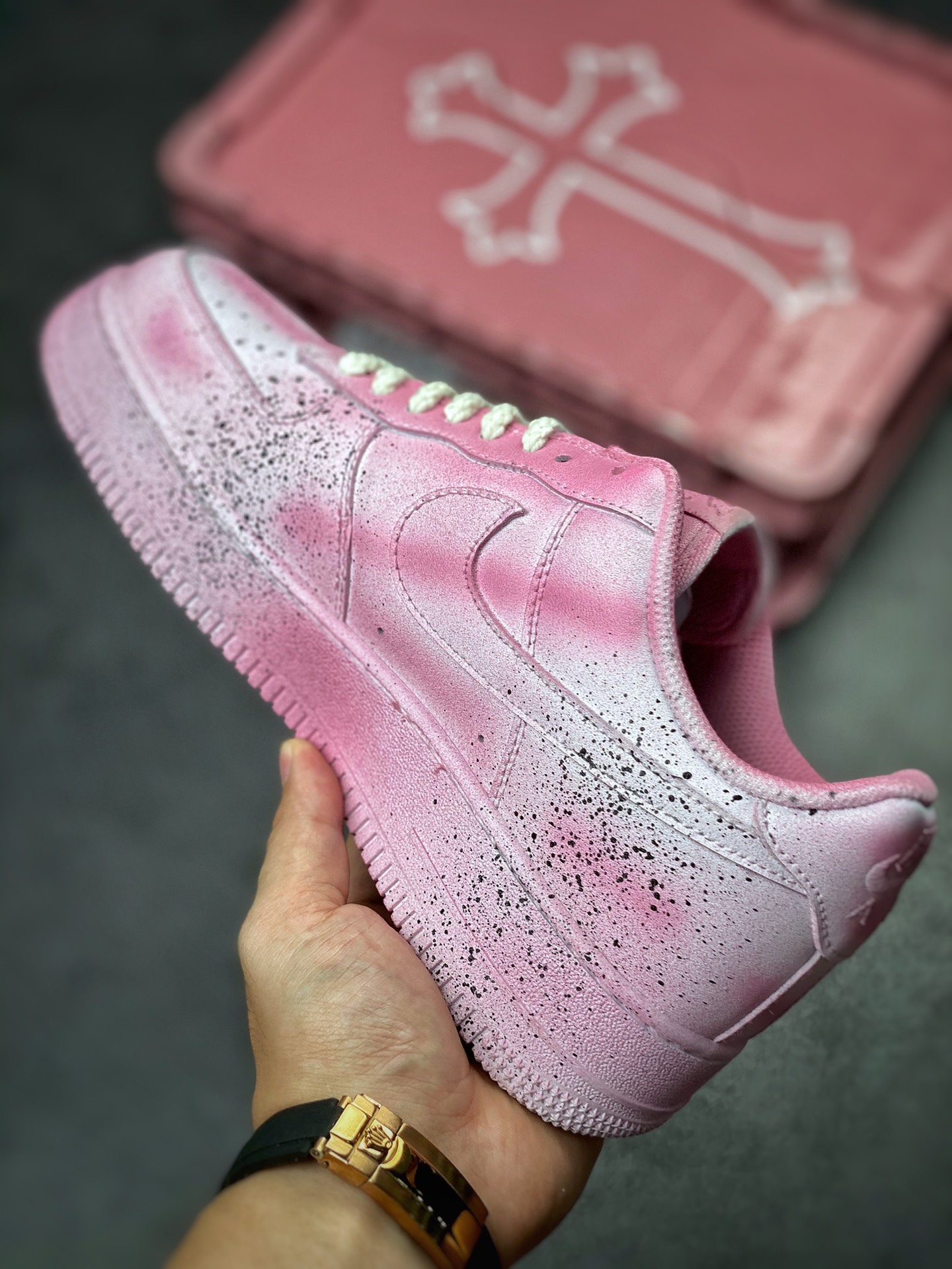 350 Nike Air Force 1 Low 07 粉色克罗心