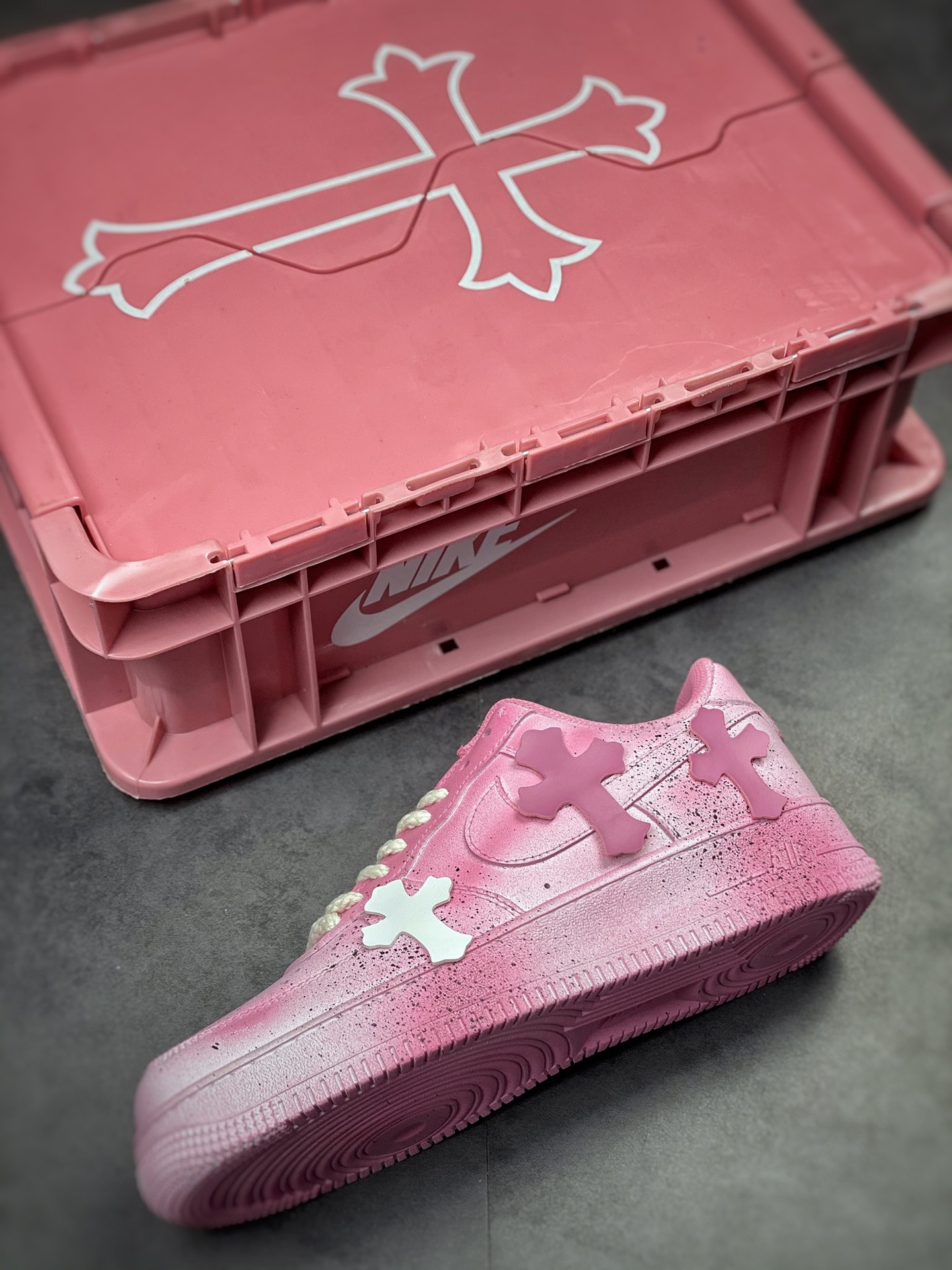 350 Nike Air Force 1 Low 07 粉色克罗心