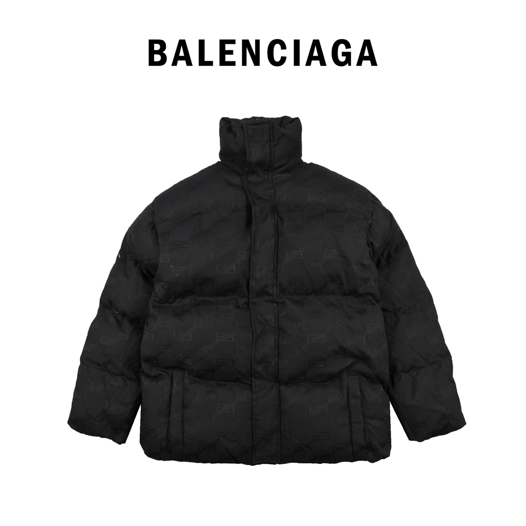 600 Balenciaga#巴黎世家新款提花羽绒外套