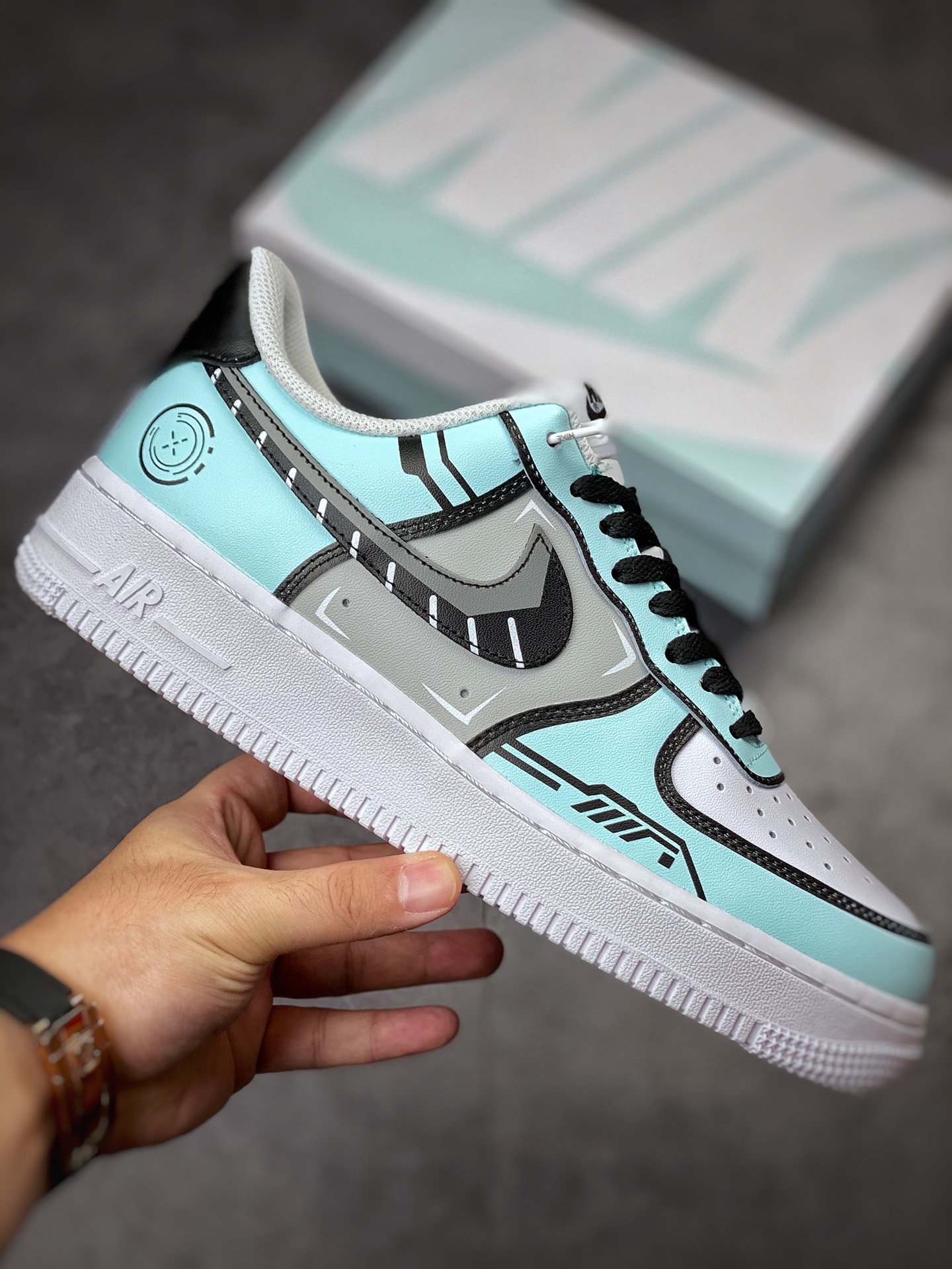 250 Nike Air Force 1 Low 07 薄荷绿尚博朋克印花NY7569-123