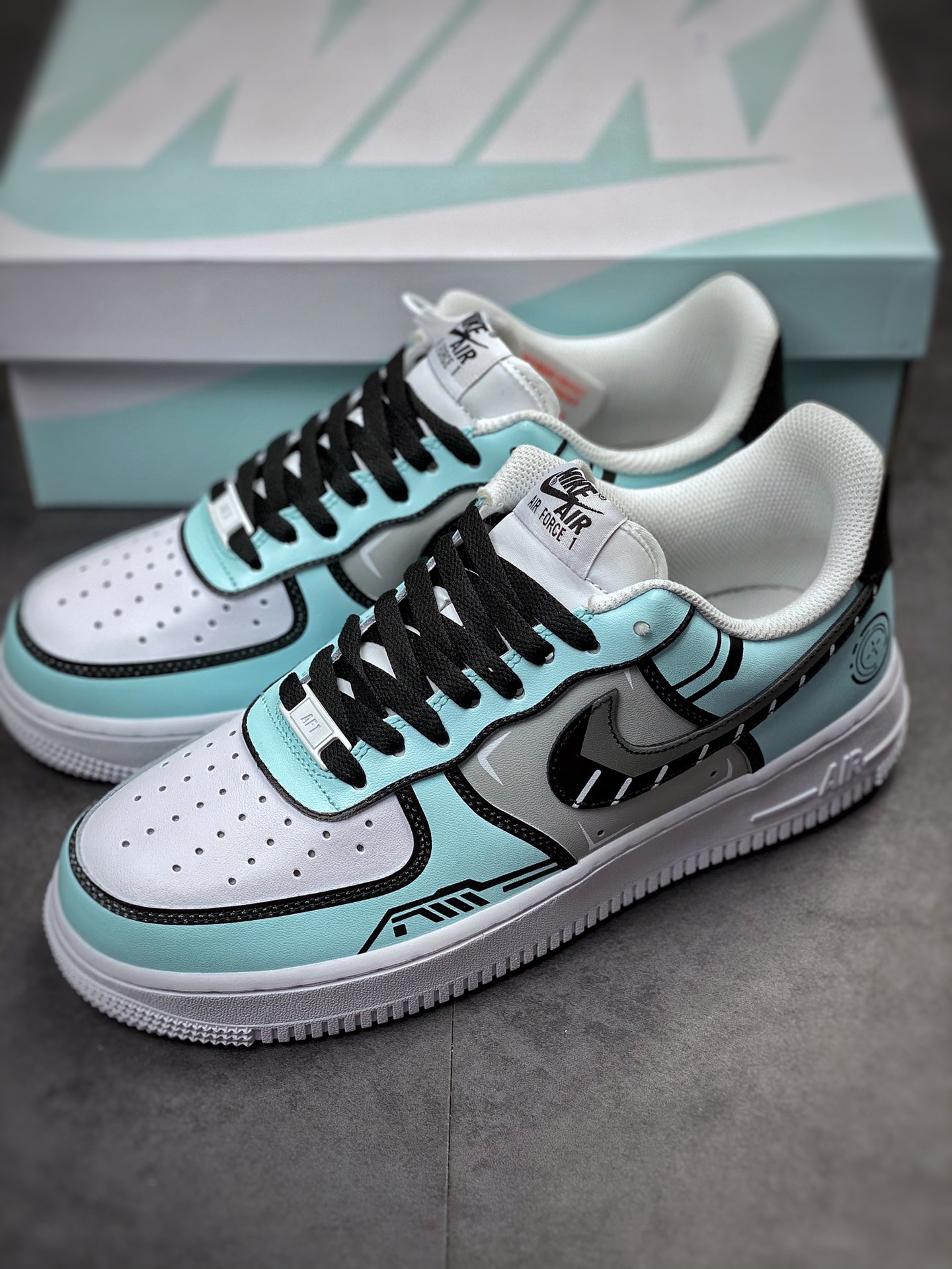 250 Nike Air Force 1 Low 07 薄荷绿尚博朋克印花NY7569-123