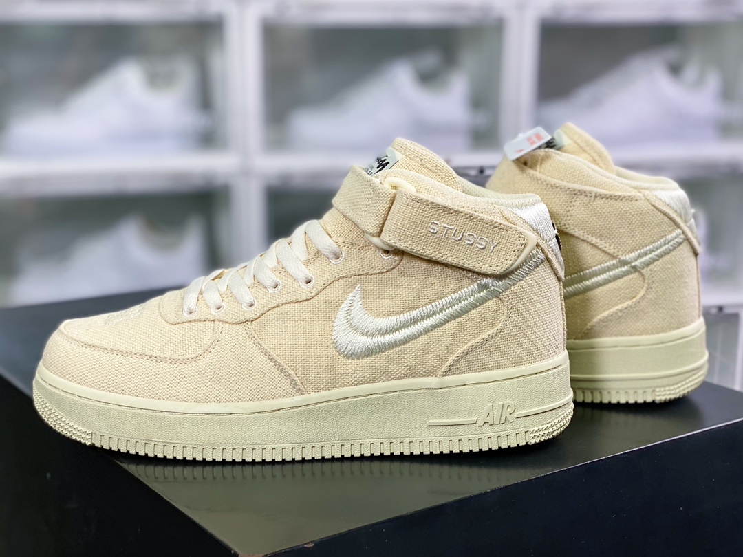 280 斯图西/Stussy x Air Force 1 '07 Mid”Fossil Beige”空军中帮DJ7841-200