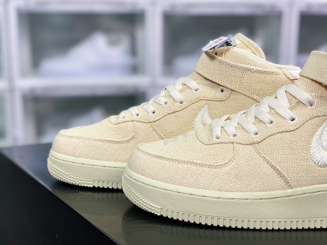 280 斯图西/Stussy x Air Force 1 '07 Mid”Fossil Beige”空军中帮DJ7841-200