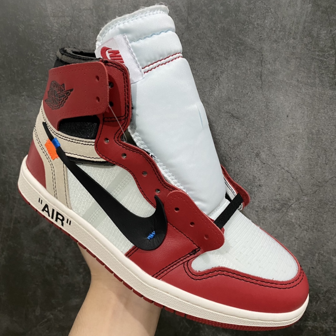 OG Pure Original OFF-WHITE x Air Jordan AJ1 OW Joint Chicago White Red AA3834-101