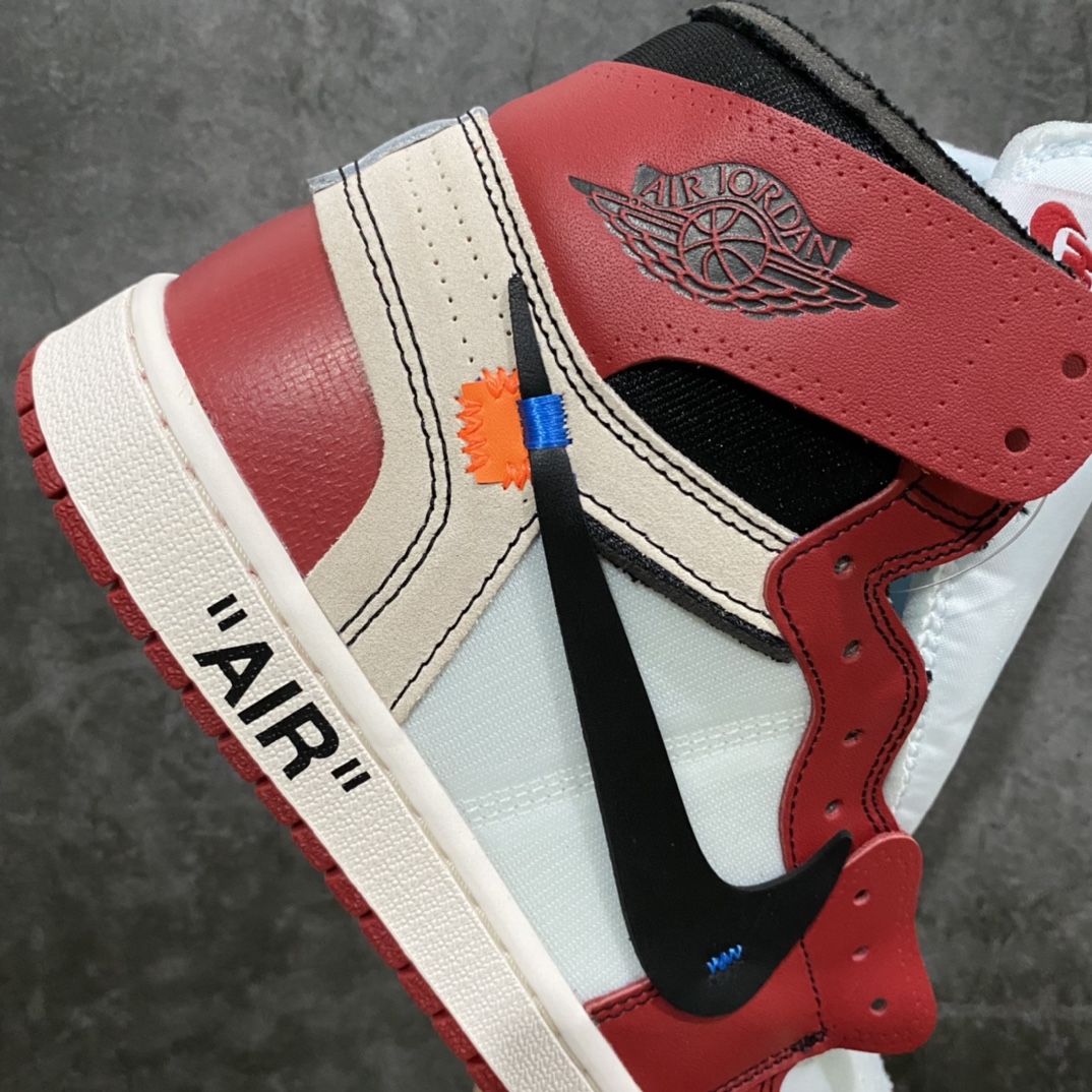 OG Pure Original OFF-WHITE x Air Jordan AJ1 OW Joint Chicago White Red AA3834-101