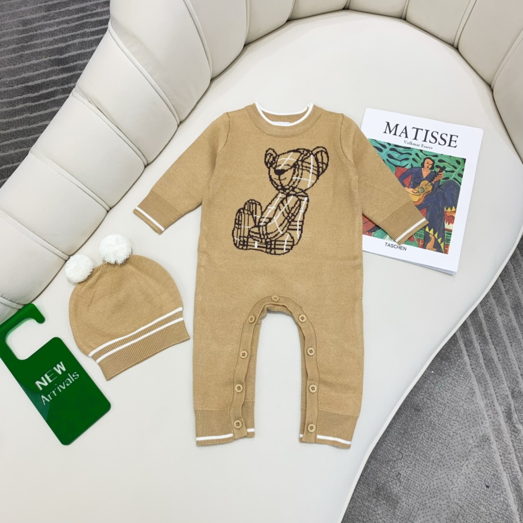 Burberry Odzież Odzież dziecięca Onesies Dzieci Dziewczyna Unisex Bawełna