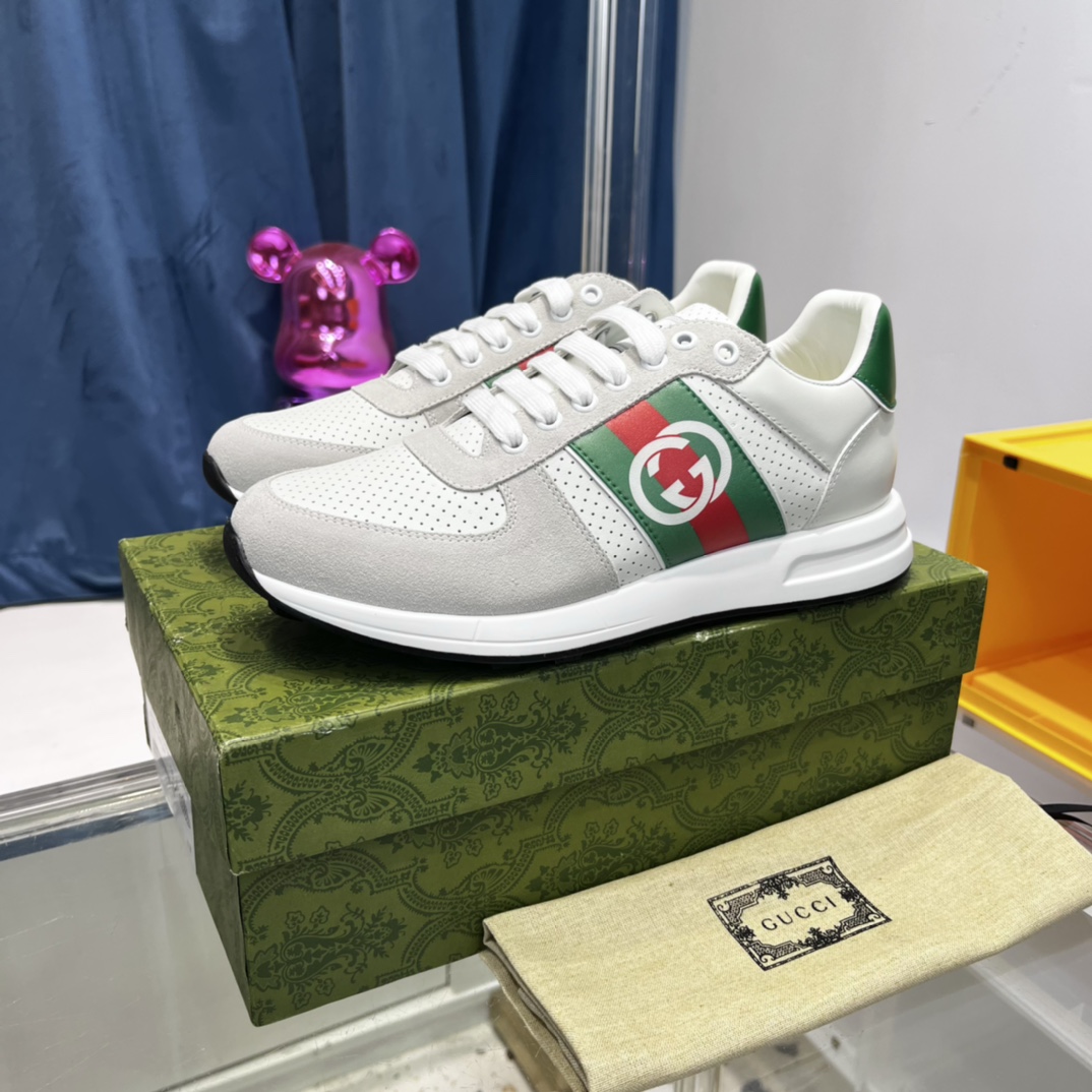 Gucci Buty codzienne Skóra cielęca krowia TPU Casual