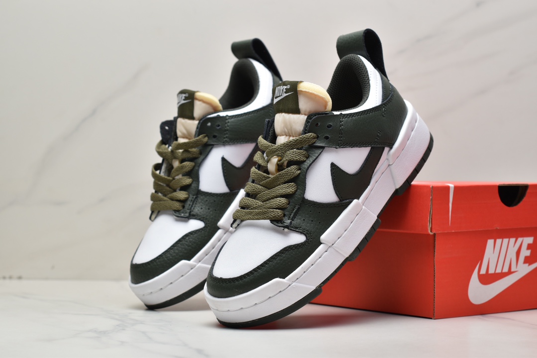 120 耐克Nike Wmns Dunk Low Disrupt”White/Metallic Gold”轻量DD9676-100