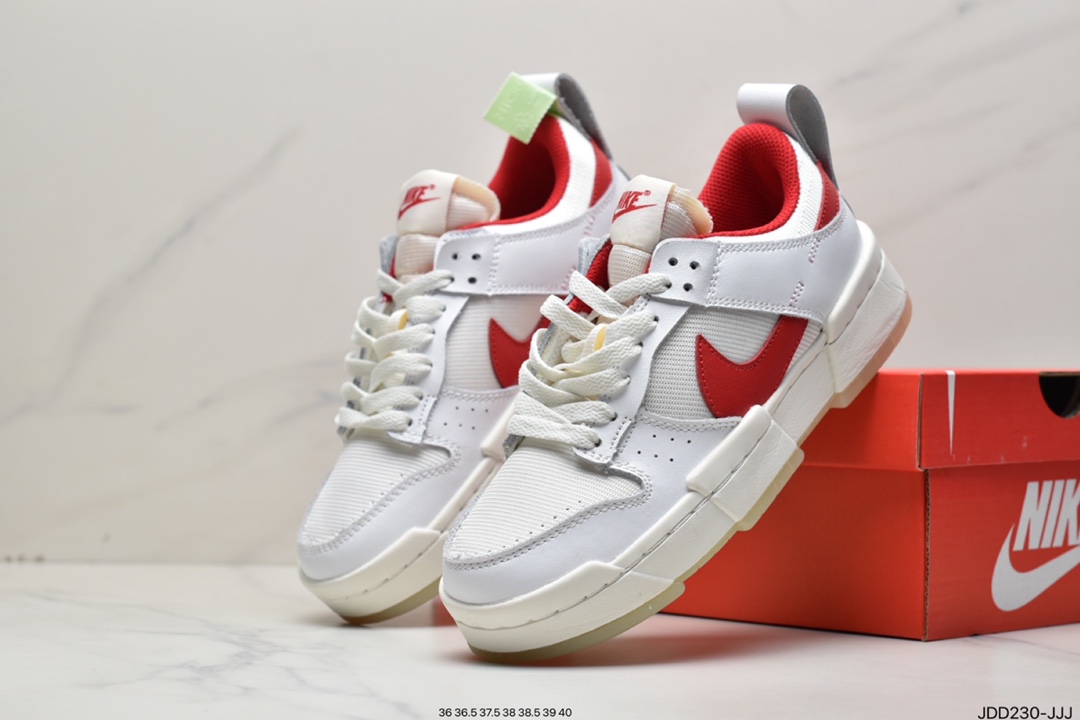 120 耐克Nike Wmns Dunk Low Disrupt”White/Metallic Gold”轻量DD9676-100