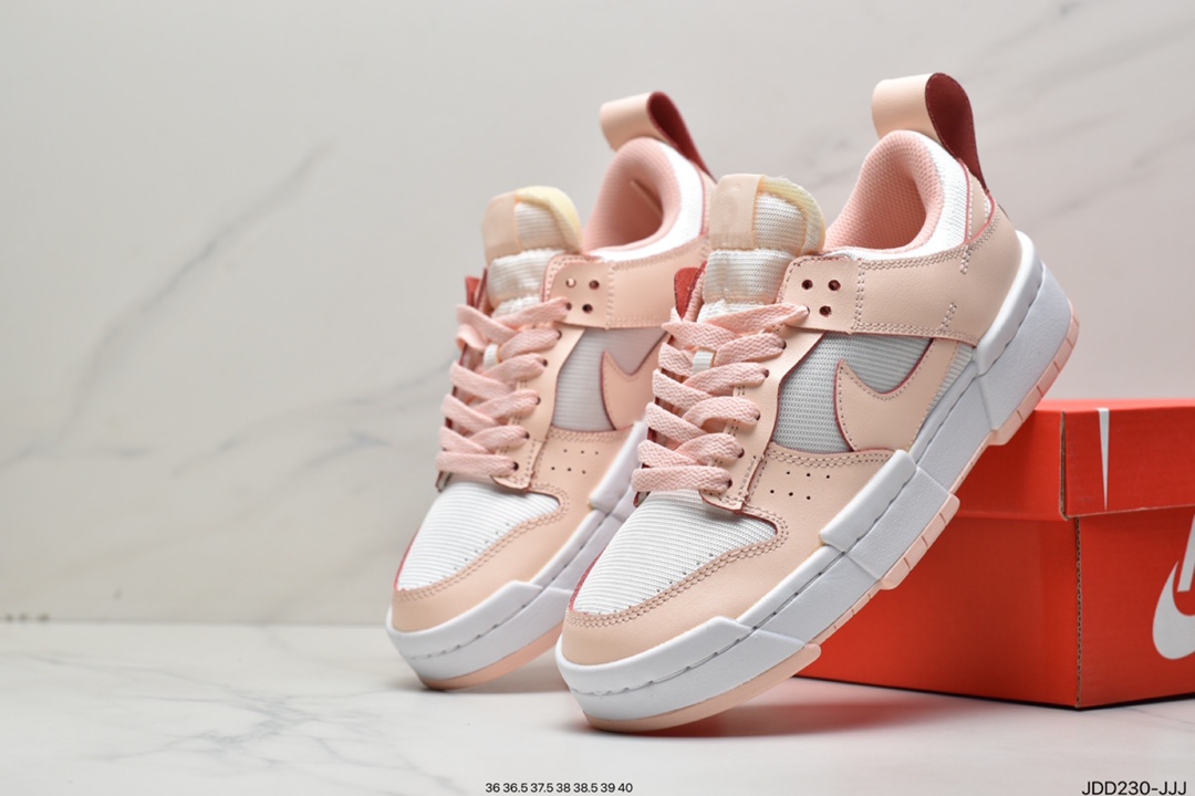 120 耐克Nike Wmns Dunk Low Disrupt”White/Metallic Gold”轻量DD9676-100